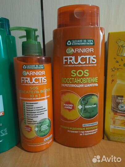 Fructis шампунь, бальзам, маска для волос