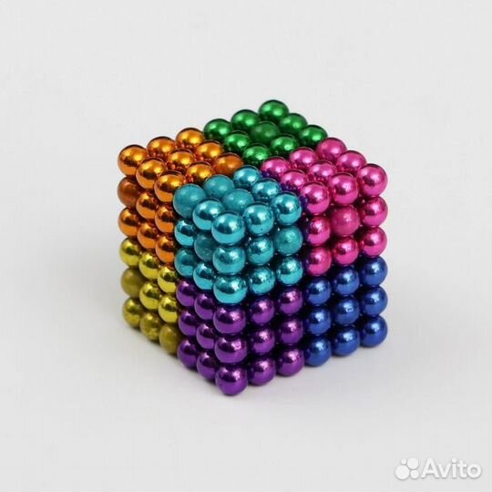 Неокуб магнитный цветной, 216 шариков