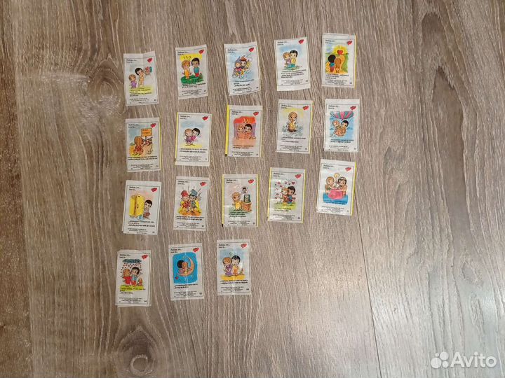 Вкладыши от жвачек love is коллекция