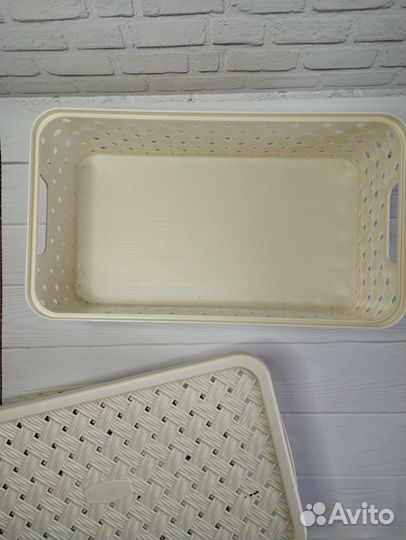 Набор корзин для хранения с крышкой