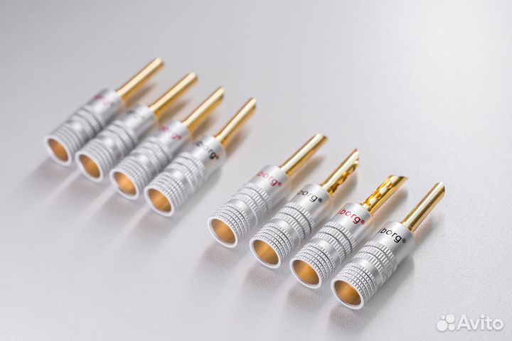 Разъёмы для акустического кабеля банан 8шт