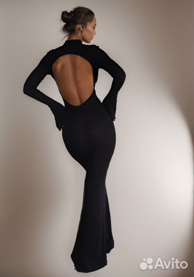 Платье новое длинное женское черное 44-48р