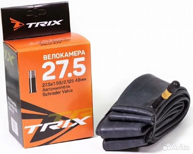 Велокамера 26 trix 26х1.95 / 2.125 AV 48 мм