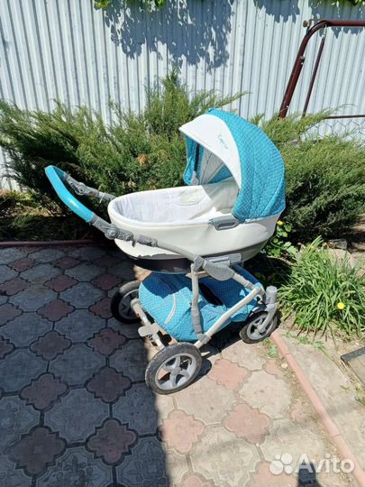 Детская коляска2 в 1 эко кожа