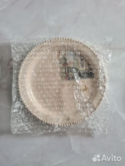 Тарелка доломитовая керамика