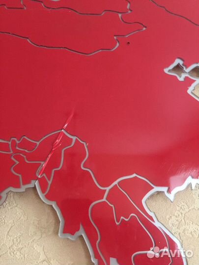 Карта мира на стену (декор)