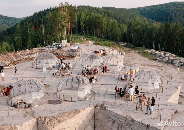 Панорамная беседка иглу