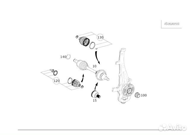 Полуось Новое / Оригинал