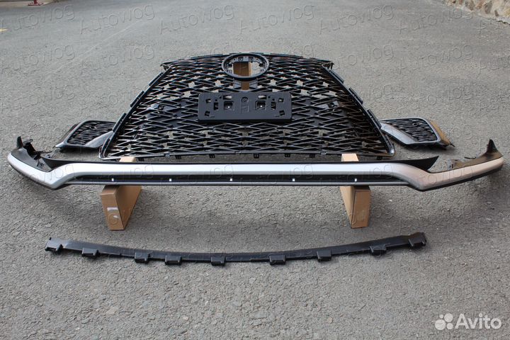 Губа передняя с решеткой NX 200 / NX 300H / NX 200