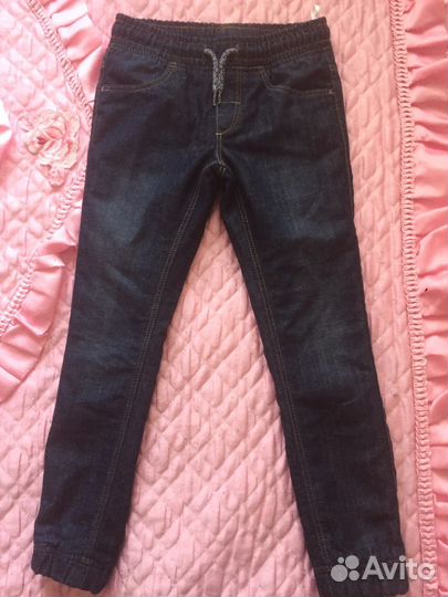 Джинсы на флисе 122-128