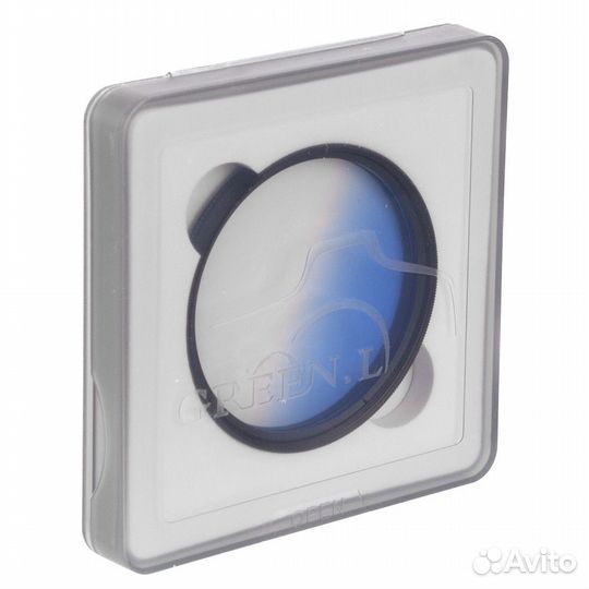 Светофильтр Green-L градиентный небесно-голубой 62