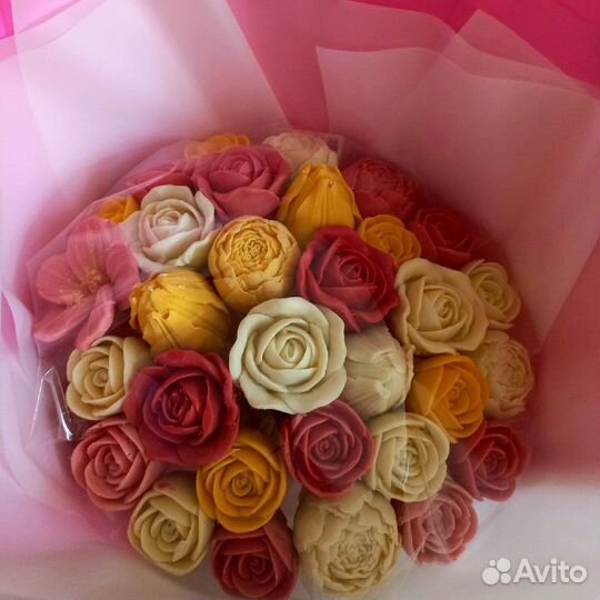 Съедобные букеты из шоколада