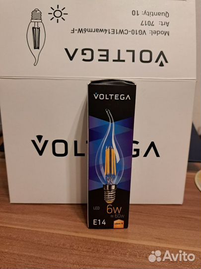 Лампа светодиодная Voltega 6w, E14, 2800 K