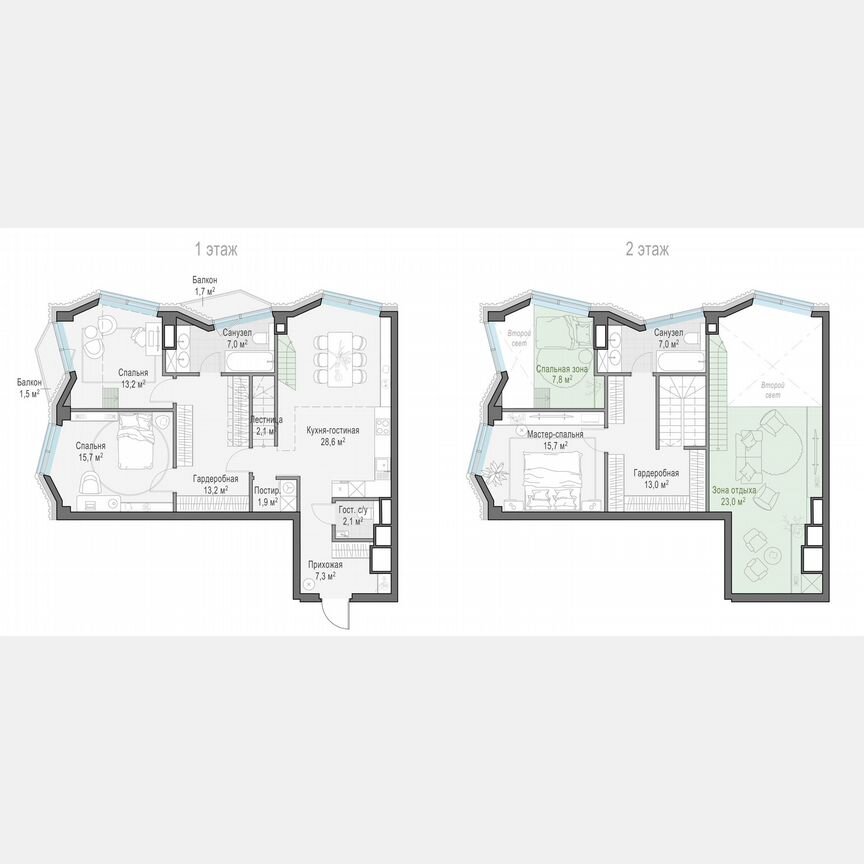 3-к. квартира, 126 м², 6/14 эт.