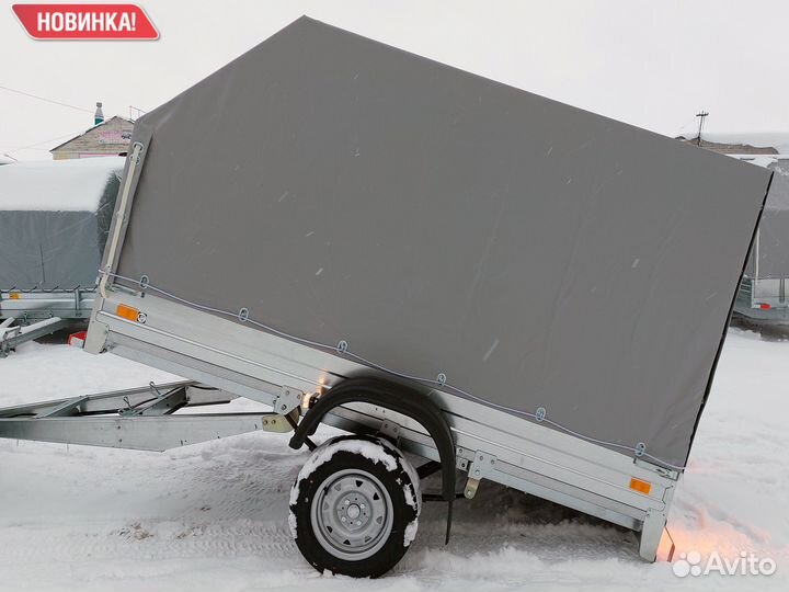 Прицеп легковой оцинкованный 2.7х1.4 с тентом
