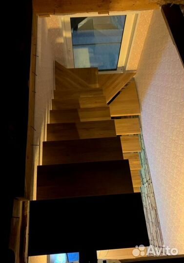 Обшивка ступеней Ясенем