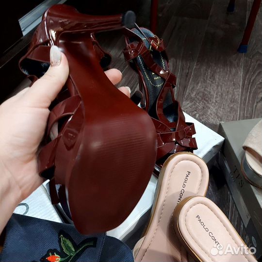 Новые босоножки пакетом 5 пар + подарок блеск