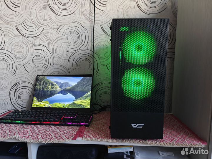 Игровой компьютер Intel xeon 2640v4 16gbddr4 rx580