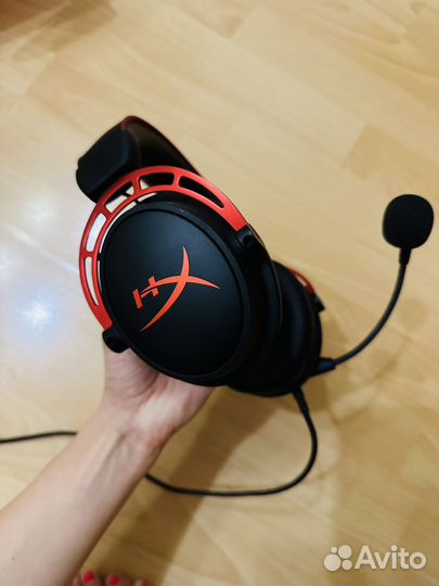 Игровые наушники HyperX Cloud Alpha, red