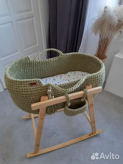 Люлька колыбель вязаная