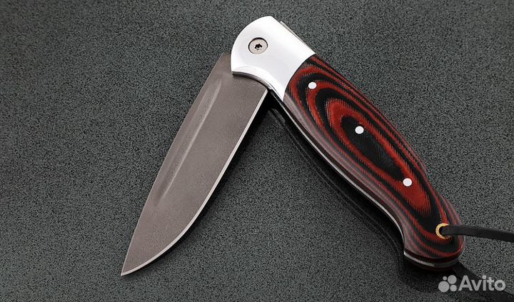 Складной нож Ворон, сталь Х12мф, рукоять накладки