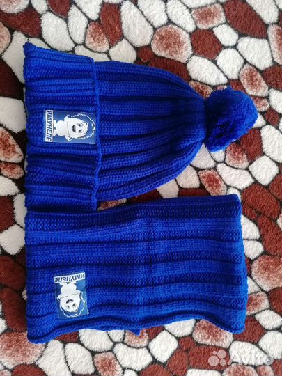 Комплект шапка и снуд