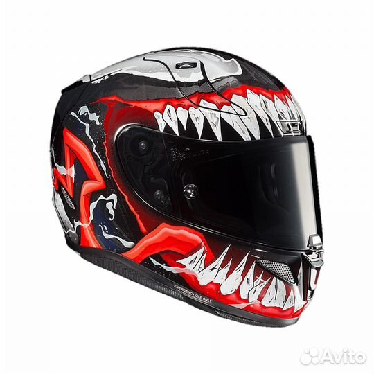 Шлем HJC rpha 11 marvel MC1 venom 2