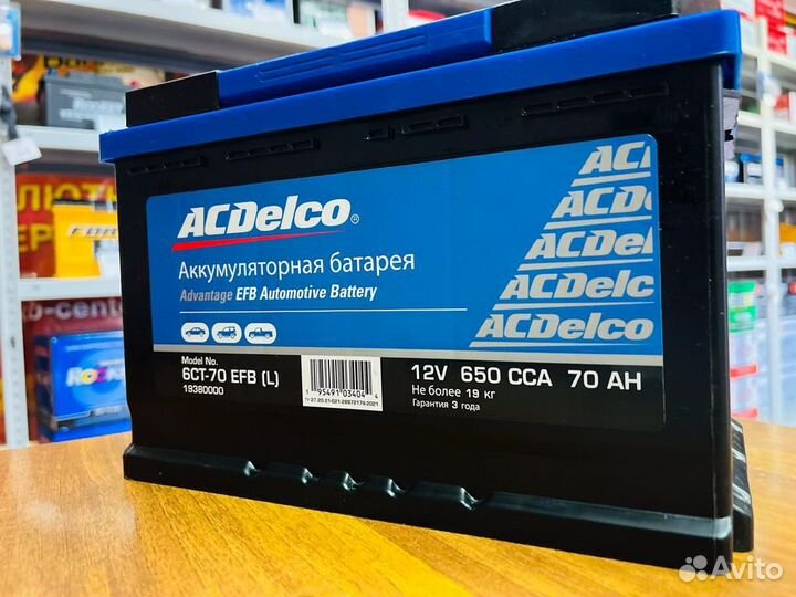 Аккумулятор 62 Ач ACDelco на Ford Opel Chevrolet