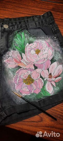 Роспись джинсовой одежды