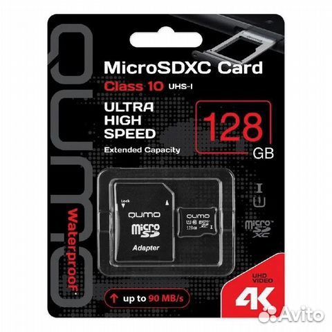 Карта памяти qumo microsdxc 10 Class 128GB