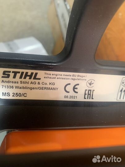 Бензопила stihl ms 250 оригинал