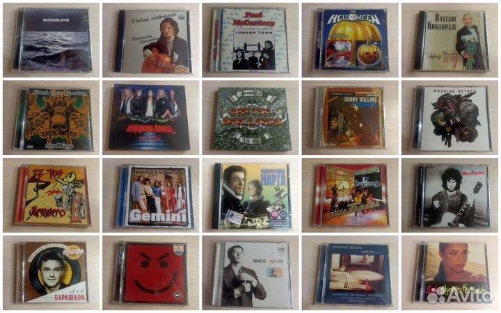 CD (rock, blues, jazz, classic)