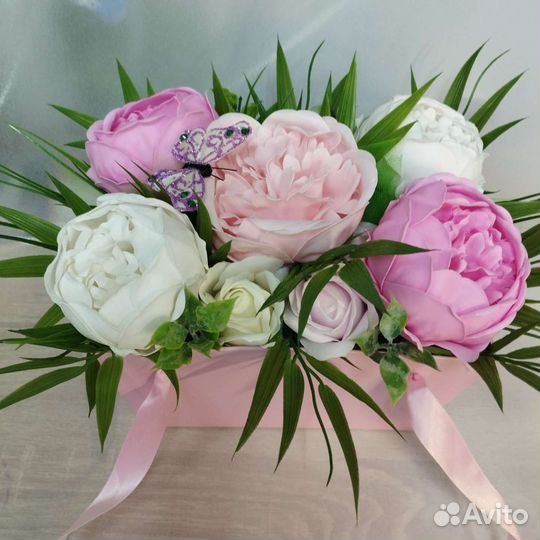 Букеты из мыльных цветов