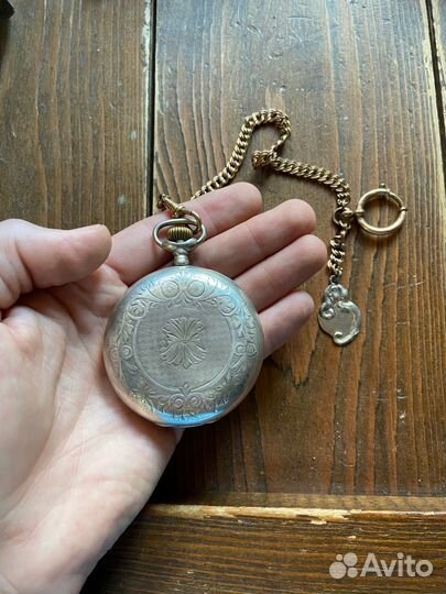 Старинные карманные часы Сальтеръ, серебро 84