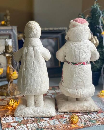 Снегурочка со снежком и Дед Мороз Ярославль 60-х