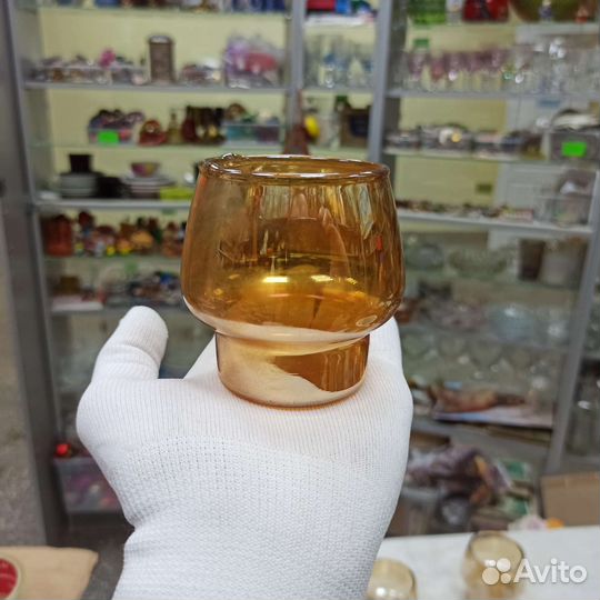 Бокалы Чашки 6 Штук Тонкое Стекло Ручная Работа