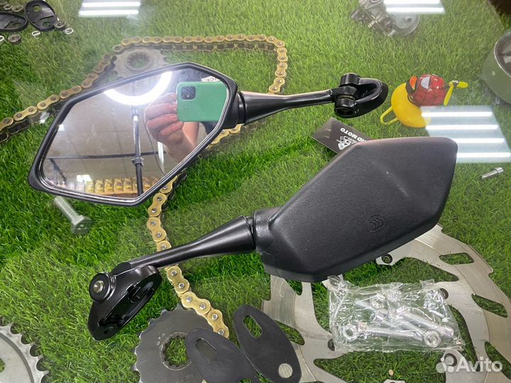 Зеркала универсальные для спортивного мотоцикла