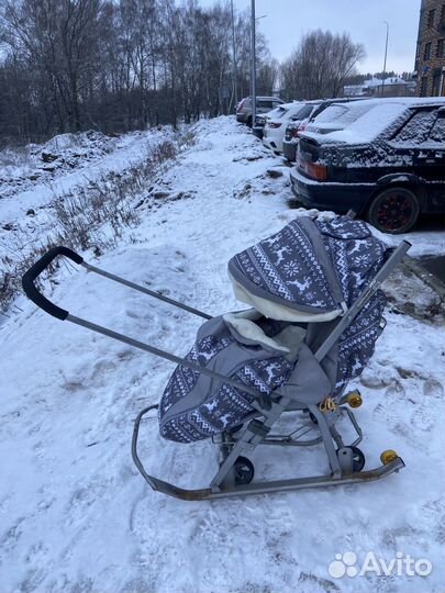 Коляска-санки
