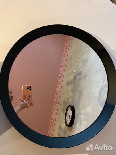Зеркало IKEA круглое 50см langesund