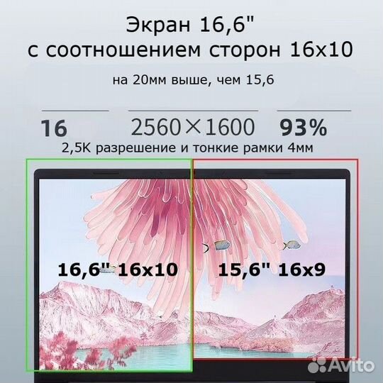 Ноутбук 16,6
