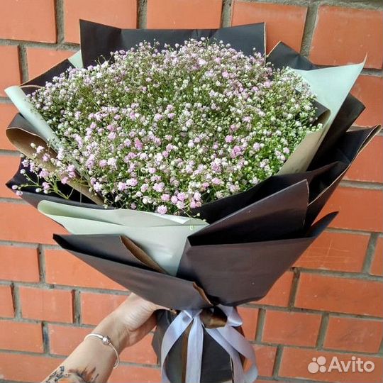 Шикарный Букет из Гипсофилы Стойкость 60 дней