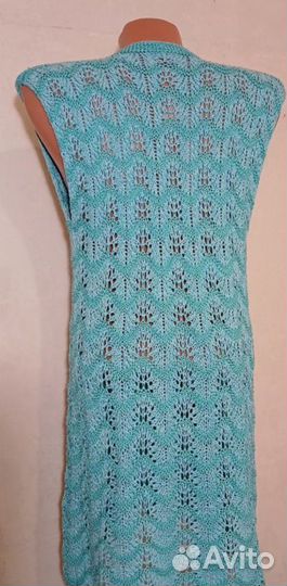 Пляжное платье,халат,кардиган летний вязаный