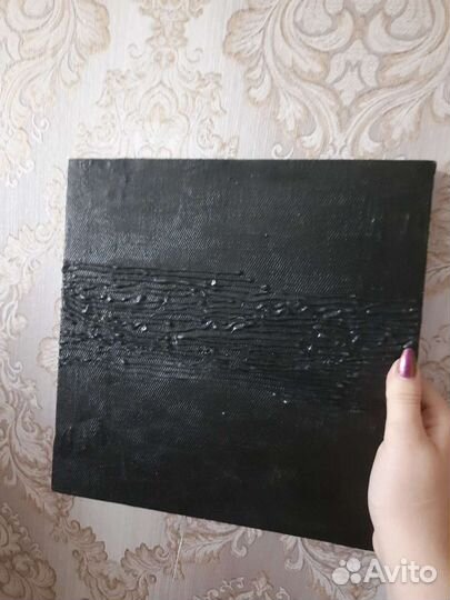 Картина минимализм текстурная на холсте