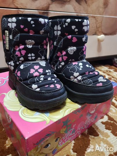 Сапоги дутые зимние для девочки 23 размер