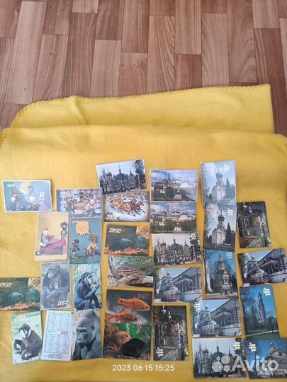 Карманные календарики 90-х