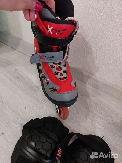 Роликовые коньки детские раздвижные