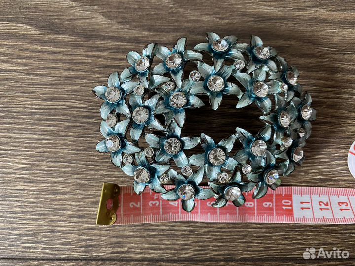 Пряжка для ремня со стразами