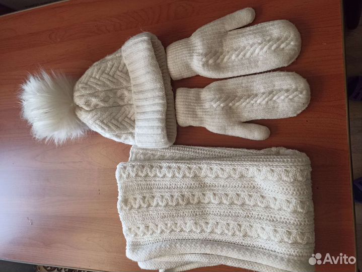 Комплект шапка, шарф