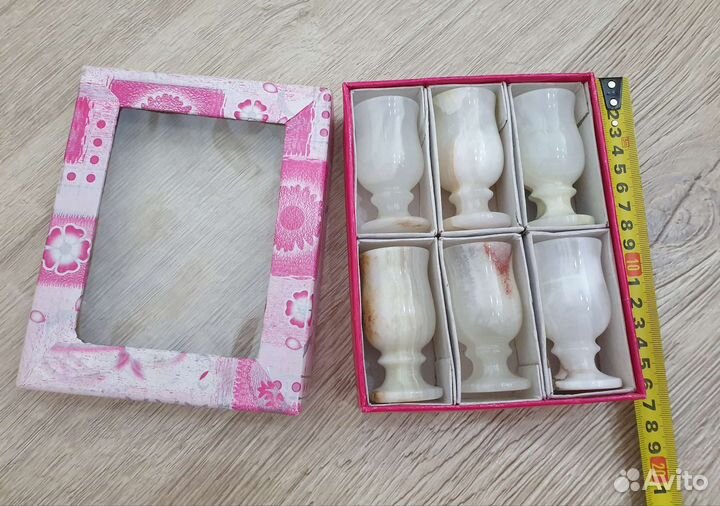 Рюмки из натурального камня, набор Новый