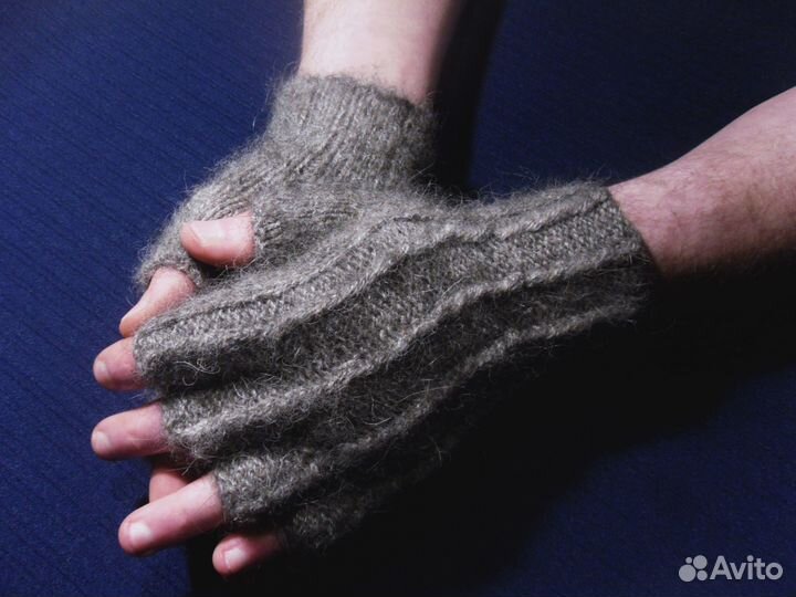 Митенки мужские из собачьей шерсти Ветра